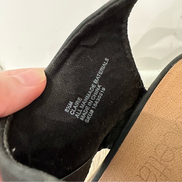 dolcetta claire black heeled sandals vegan suede - Picture 4 of 8